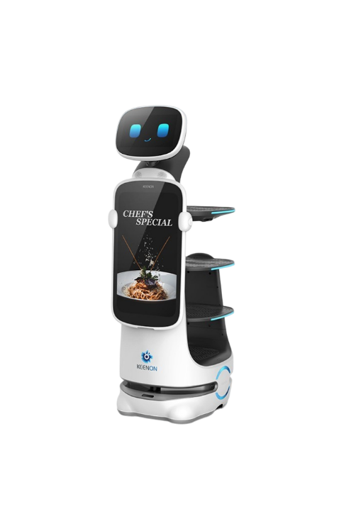 T10 Robot de service et livraison avec écran publicitaire